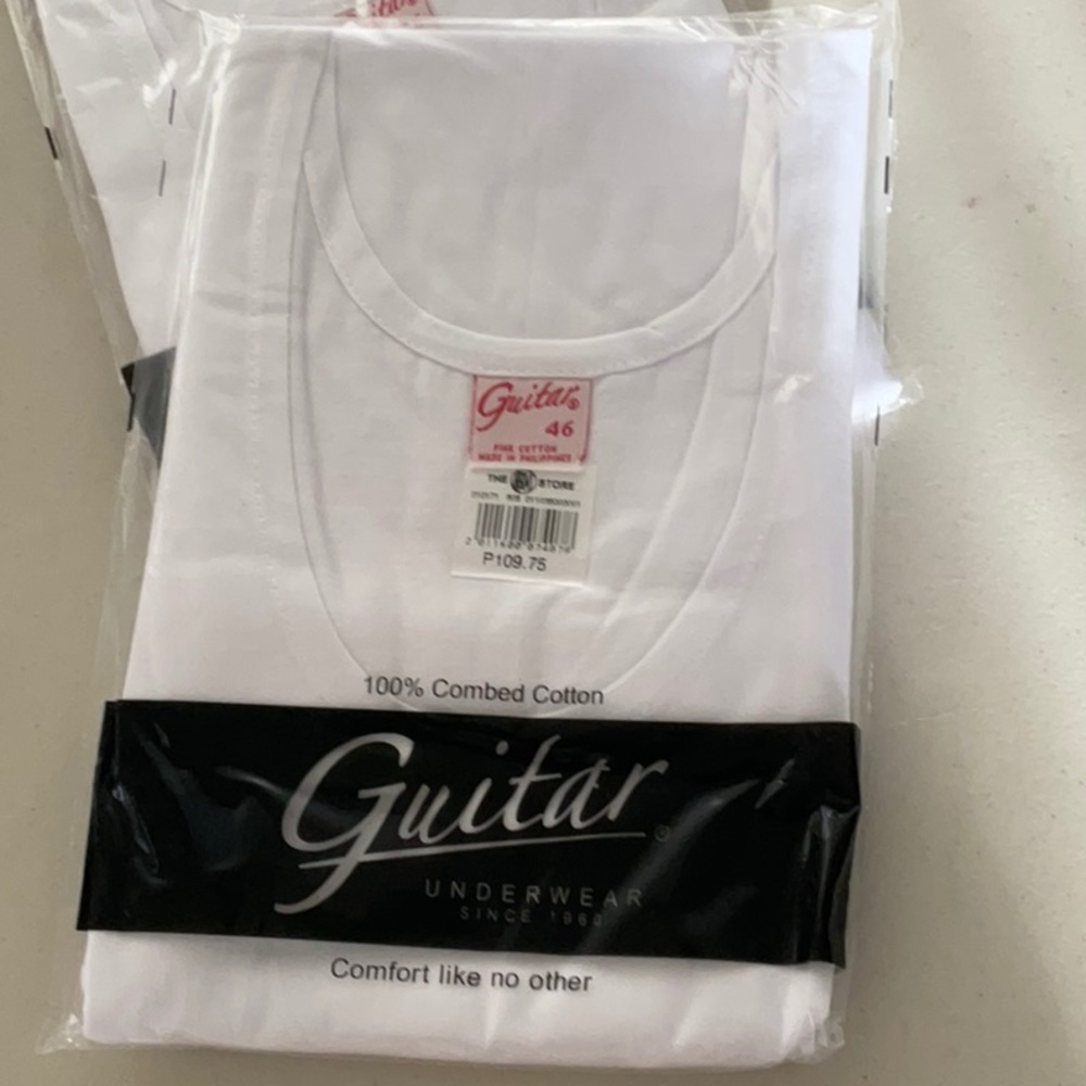 Guitar men’s tank top t shirt size L underwear new